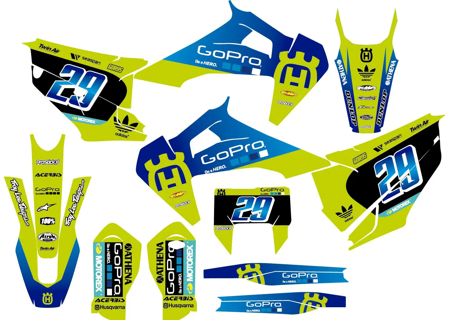 POLISPORT KIT PLASTICOS - SUZUKI [CLONE] [CLONE]
