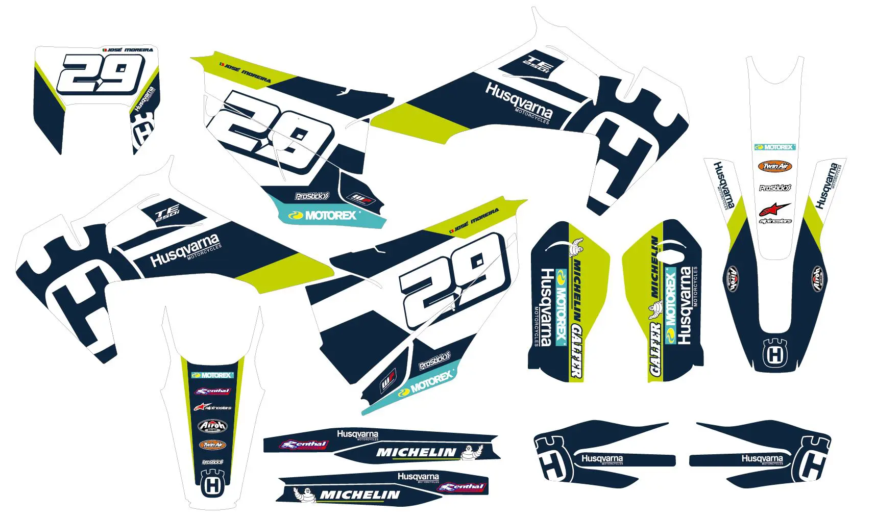POLISPORT KIT PLASTICOS - SUZUKI [CLONE] [CLONE] [CLONE]