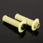 PUNHOS RENTHAL MX R-WORKS LOCK-ON ARAMID TAPERED/HALF WAFFLE - AMARELO