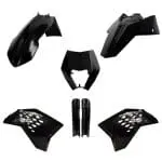 KIT PLÁSTICOS POLISPORT KTM EXC/EXC-F/XC-W/XCF-W 08/11 - BLACK