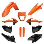 KIT PLÁSTICOS POLISPORT KTM EXC/EXC-F/XC-W/XCF-W 17/19 - BLACK/ORANGE