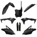 KIT PLÁSTICOS POLISPORT KAWASAKI KX250F 17/20 - BLACK
