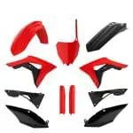KIT PLÁSTICOS POLISPORT HONDA CRF250R 18/21 HONDA CRF450R 17/20 - BLACK/RED