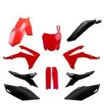 KIT PLÁSTICOS POLISPORT HONDA CRF250R 14/17 HONDA CRF450R 13/16 - BLACK/RED