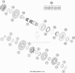 KIT REPARAÇÃO PINHÃO DE ATAQUE ORIGINAL KTM/HUSQVARNA 2T 250/300 17-23, GAS GAS 2T 250/300 21-23 - Image 2