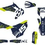 PERSONALIZAÇÃO COMPLETA HUSQVARNA (KIT DE PLÁSTICOS + KIT DE AUTOCOLANTES) ULTRA RESISTENTE COM FUNDO HOLOGRÁFICO/ESPELHADO PRIZM/PIXEL