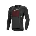 CASACO DE PROTEÇÃO COM MANGAS ALPINESTARS BIONIC PLASMA LT - PRETO/BRANCO