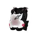 PEITORAL ALPINESTARS A-4 PLASMA - PRETO/VERMELHO/BRANCO