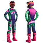 FATO ALPINESTARS TECHSTAR NOMUR - PURPLE/GREEN/PINK
