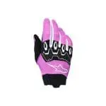 LUVAS ALPINESTARS STELLA FULL BORE V2 - PRETO/ROXO