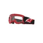 ÓCULOS ALPINESTARS VISION OTG PRETO/VERMELHO - LENTE TRANSPARENTE