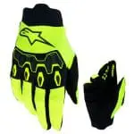 LUVAS ALPINESTARS FULL BORE V2 - PRETO/AMARELO FLUO