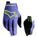 LUVAS ALPINESTARS RADAR - ROXO/AMARELO FLUO