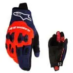 LUVAS ALPINESTARS PRO-DURA - AZUL/LARANJA