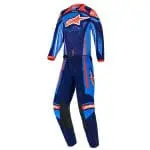FATO ALPINESTARS KIDS RACER NOMUR - AZUL/LARANJA