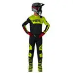 FATO ONEAL ELEMENT RACEWEAR - PRETO/AMARELO FLUO