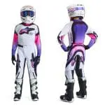 FATO ALPINESTARS CRIANÇA SUPERTECH VISTA - PRETO/BRANCO/ROXO
