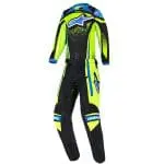 FATO ALPINESTARS KIDS RACER NOMUR - AZUL/AMARELO FLUO