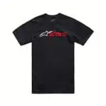 T-SHIRT ALPINESTARS BLAZE 2.0 CSF - PRETO/BRANCO/VERMELHO