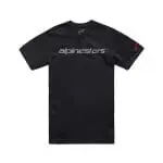 T-SHIRT ALPINESTARS LINEAR WORDMARK 2.0 - PRETO/CINZENTO/VERMELHO