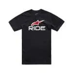 T-SHIRT ALPINESTARS RIDE 4.0 CSF - PRETO/BRANCO/VERMELHO