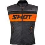 COLETE SHOT LITE BODYWARMER - PRETO/LARANJA