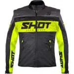 CASACO SHOT LITE SOFTSHELL - PRETO/AMARELO FLUO
