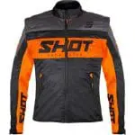 CASACO SHOT LITE SOFTSHELL - PRETO/LARANJA