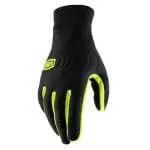 LUVAS 100% BRISKER XTREME - BLACK/YELLOW FLUO