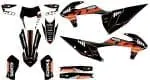 KIT DE AUTOCOLANTES KTM ULTRA RESISTENTE COM FUNDO PRIZM/PIXEL
