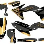 KIT DE AUTOCOLANTES KTM ULTRA RESISTENTE COM FUNDO PRIZM/PIXEL