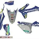 KIT DE AUTOCOLANTES SHERCO ULTRA RESISTENTE COM FUNDO PRIZM/PIXEL