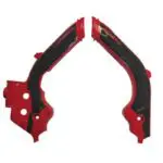 PROTEÇÕES DE QUADRO ACERBIS X-GRIP HUSQVARNA TC/FC 19-22 TE/FE 20-23 GASGAS EC 250/300 21-23 - PRETO/VERMELHO