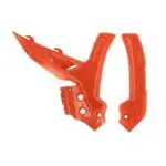 PROTEÇÕES DE QUADRO ACERBIS X-GRIP KTM SX/SX-F 23-26 EXC/EXC-F 24-26 - LARANJA