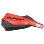 POLISPORT - Proteções de mãos TRAIL BLAZER - RED/BLACK (COM BARRA METÁLICA)