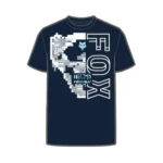 T-SHIRT FOX YOUTH IMAGE SKULL - BLUE