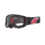 ÓCULOS ALPINESTARS SUPERTECH CORP BLACK/RED - LENTE TRANSPARENTE