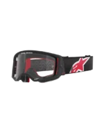ÓCULOS ALPINESTARS SUPERTECH CORP BLACK/RED - LENTE TRANSPARENTE