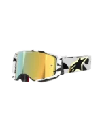 ÓCULOS ALPINESTARS SUPERTECH CORP WHITE/GOLD - LENTE ESPELHADA