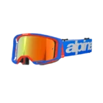 ÓCULOS ALPINESTARS VISION 8 WORDMARK BLUE/ORANGE - LENTE ESPELHADA