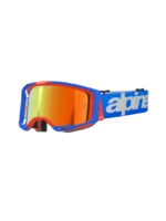 ÓCULOS ALPINESTARS VISION 8 WORDMARK BLUE/ORANGE - LENTE ESPELHADA