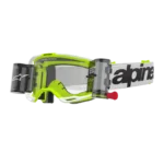 ÓCULOS ALPINESTARS VISION 8 LUAR ROLL-OFF - WHITE/YELLOW FLUO