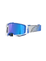 ÓCULOS ALPINESTARS VISION 8 CORP BLUE/WHITE - LENTE ESPELHADA