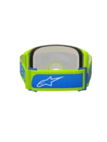 ÓCULOS ALPINESTARS VISION 5 BLAZE BLUE/YELLOW FLUO - LENTE ESPELHADA - Image 4