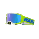 ÓCULOS ALPINESTARS VISION 5 BLAZE BLUE/YELLOW FLUO - LENTE ESPELHADA