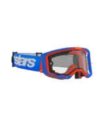 ÓCULOS ALPINESTARS VISION 8 WORDMARK BLUE/ORANGE - LENTE TRANSPARENTE DUPLA - Image 2