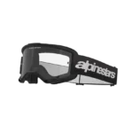 ÓCULOS ALPINESTARS VISION 3 WORDMARK BLACK - LENTE TRANSPARENTE