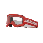 ÓCULOS ALPINESTARS VISION 3 WORDMARK RED - LENTE TRANSPARENTE