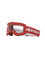 ÓCULOS ALPINESTARS VISION 3 WORDMARK RED - LENTE TRANSPARENTE