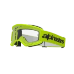 ÓCULOS ALPINESTARS VISION 3 WORDMARK YELLOW FLUO - LENTE TRANSPARENTE